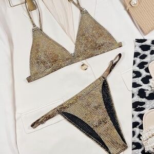 Gold Bikini Set
